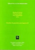 Gärtner / Hundt / Schönberger |  Estudos de gramática portuguesa / Estudos de gramática portuguesa (I) | Buch |  Sack Fachmedien