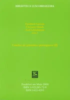 Gärtner / Hundt / Schönberger |  Estudos de gramática portuguesa / Estudos de gramática portuguesa (II) | Buch |  Sack Fachmedien