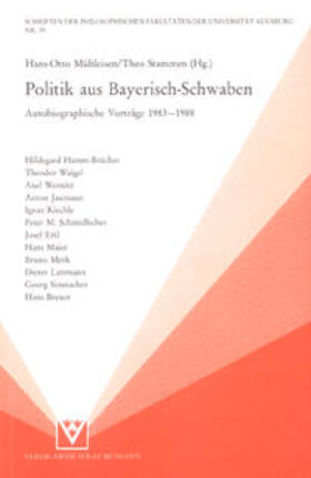 Hamm-Brücher / Waigel / Wernitz |  Politik aus Bayerisch-Schwaben | Buch |  Sack Fachmedien