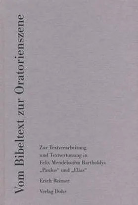 Reimer |  Vom Bibeltext zur Oratorienszene | Buch |  Sack Fachmedien