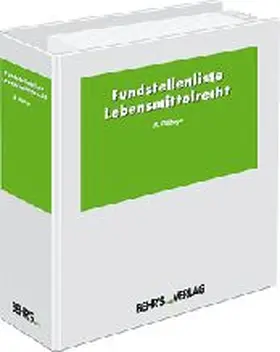 Dillhage |  Fundstellenliste Lebensmittelrecht | Buch |  Sack Fachmedien