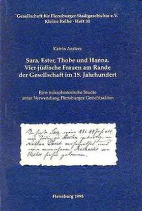 Anders |  Sara, Ester, Thobe und Hanna. Vier jüdische Frauen am Rande der Gesellschaft im 18. Jahrhundert | Buch |  Sack Fachmedien