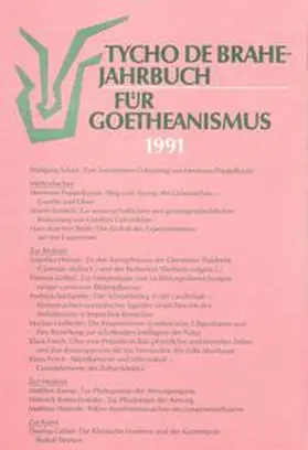 Brettschneider / Glöckler / Göbel |  Tycho de Brahe-Jahrbuch für Goetheanismus / Tycho de Brahe-Jahrbuch für Goetheanismus | Buch |  Sack Fachmedien