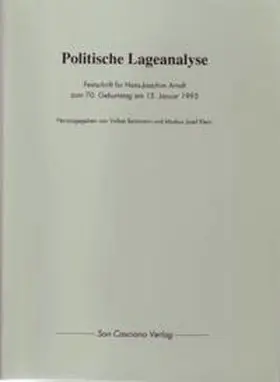 Arndt / Kondylis / Breismann |  Politische Lageanalyse | Buch |  Sack Fachmedien