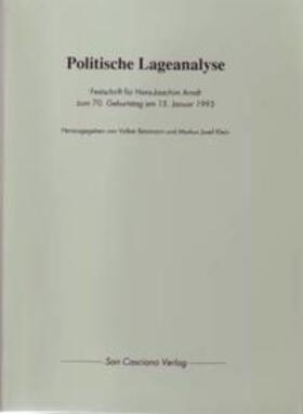 Arndt / Kondylis / Breismann | Politische Lageanalyse | Buch | 978-3-926370-64-8 | sack.de