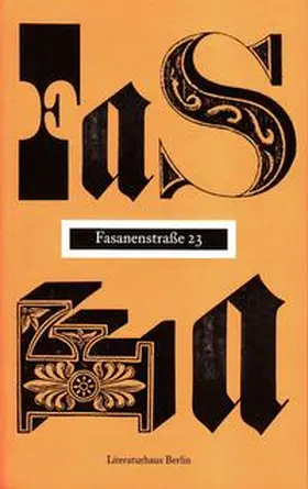 Artmann / Baqa / Chakraborti |  Fasanenstraße 23 | Buch |  Sack Fachmedien
