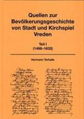 Terhalle |  Quellen zur Bevölkerungsgeschichte von Stadt und Kirchspiel Vreden | Buch |  Sack Fachmedien