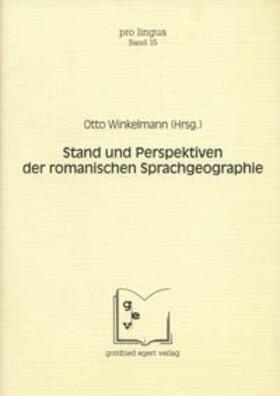 Winkelmann |  Stand und Perspektiven der romanischen Sprachgeographie | Buch |  Sack Fachmedien
