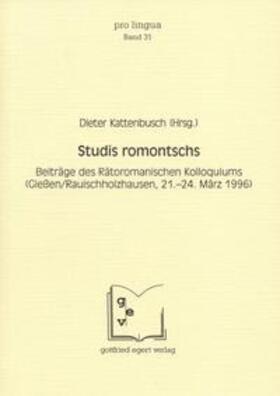 Winkelmann / Kattenbusch |  Studis romontschs | Buch |  Sack Fachmedien