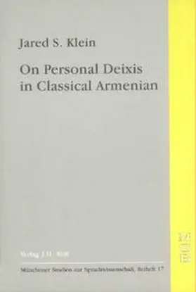 Klein |  On Personal Deixis in Classical Armenian | Buch |  Sack Fachmedien