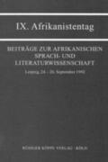 Brauner / Jungraithmayr / Möhlig |  IX. Afrikanistentag | Buch |  Sack Fachmedien