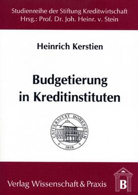 Kerstien | Budgetierung in Kreditinstituten | Buch | 978-3-928238-82-3 | sack.de