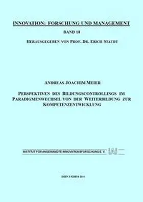 Meier / Staudt |  Perspektiven des Bildungscontrollings im Paradigmenwechsel von der Weiterbildung zur Kompetenzentwicklung der Weiterbildung zur Kompetenzentwicklung | Buch |  Sack Fachmedien