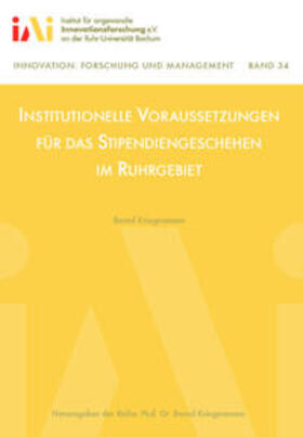 Kriegesmann | Institutionelle Voraussetzungen für das Stipendiengeschehen im Ruhrgebiet | Buch | 978-3-928854-40-5 | sack.de