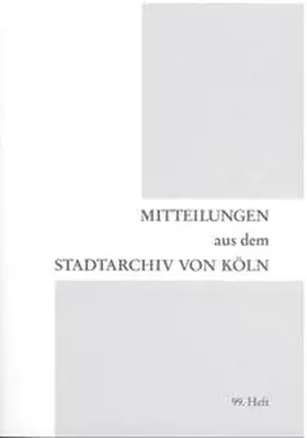  Rat und Bürgermeister in Köln | Buch |  Sack Fachmedien