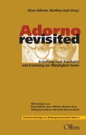 Ahlheim / Heyl |  Adorno revisited | Buch |  Sack Fachmedien