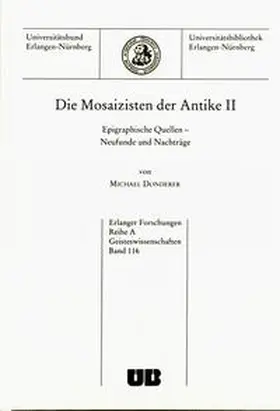 Donderer |  Die Mosaizisten der Antike II | Buch |  Sack Fachmedien