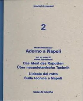 Mittelmeier / Sohn-Rethel |  Martin Mittelmeier: Adorno a Napoli con un saggio di Alfred Sohn-Rethel: Das Ideal des Kaputten. Über neapoletanische Technik - L’ideale del rotto. Sulla tecnica a Napoli | Buch |  Sack Fachmedien