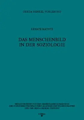 Mayntz | Das Menschenbild in der Soziologie | Buch | 978-3-930454-27-3 | sack.de