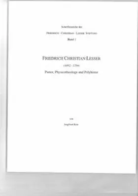 Rein |  Friedrich Christian Lesser (1692-1754) | Buch |  Sack Fachmedien