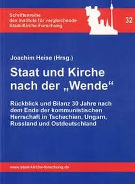 Joachim Heise |  Staat und Kirche nach der "Wende" | Buch |  Sack Fachmedien