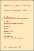Henning-Kaufmann-Stiftung |  Jahrbuch der Henning-Kaufmann-Stiftung 1995-1999 | Buch |  Sack Fachmedien