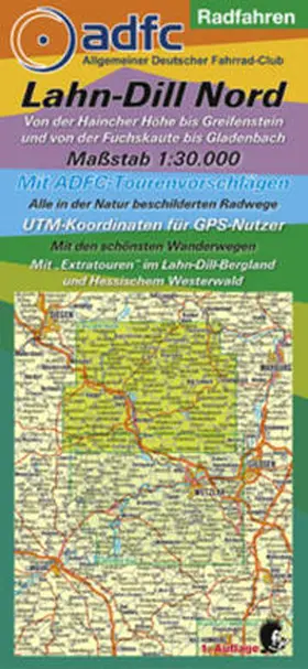 Messer / MeKi Landkarten GmbH |  Lahn-Dill Nord Radfahren 1 : 30 000 | Sonstiges |  Sack Fachmedien