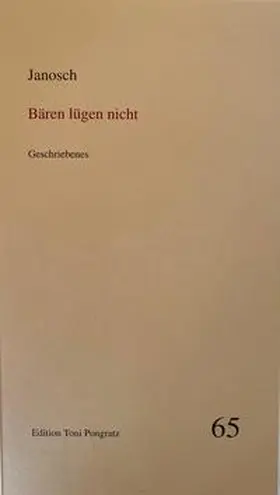 Janosch |  Baeren luegen nicht | Buch |  Sack Fachmedien