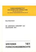 Mudersbach |  Die juristische Vorschrift als holistischer Text | Buch |  Sack Fachmedien