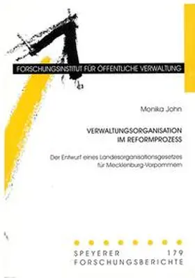 John |  Verwaltungsorganisation im Reformprozess | Buch |  Sack Fachmedien