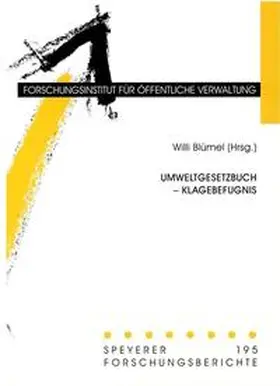 Blümel |  Umweltgesetzbuch - Klagebefugnis | Buch |  Sack Fachmedien