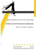 Reinermann / Lucke |  Portale in der öffentlichen Verwaltung | Buch |  Sack Fachmedien