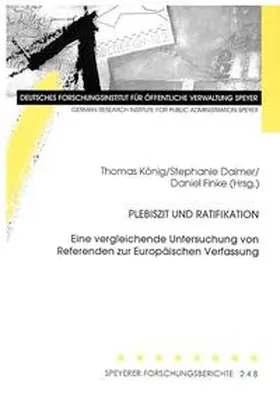 König / Daimer / Finke |  Plebiszit und Ratifikation | Buch |  Sack Fachmedien