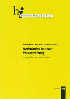 Kehm / Mayer / Teichler |  Hochschulen in neuer Verantwortung | Buch |  Sack Fachmedien