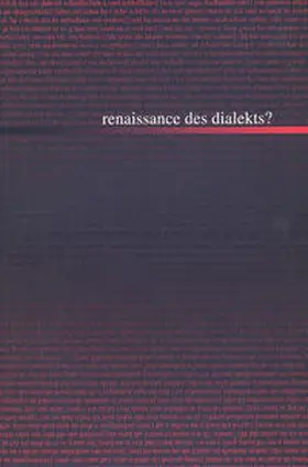  Renaissance des Dialekts? | Buch |  Sack Fachmedien