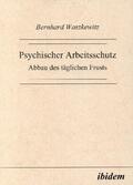 Waszkewitz |  Psychischer Arbeitsschutz | Buch |  Sack Fachmedien