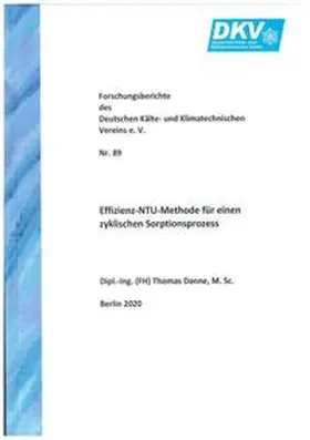 Danne |  Effizienz-NTU-Methode für einen zyklischen Sorptionsprozess | Buch |  Sack Fachmedien