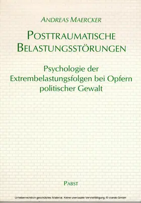 Maercker |  Posttraumatische Belastungsstörungen | eBook | Sack Fachmedien