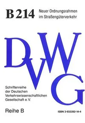  Neuer Ordnungsrahmen im Straßengüterverkehr | Buch |  Sack Fachmedien