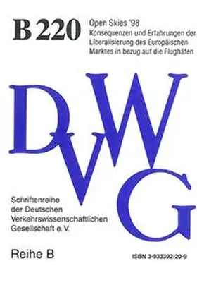  Open Skies '98. Konsequenzen und Erfahrungen der Liberalisierung des Europäischen Marktes in bezug auf die Flughäfen | Buch |  Sack Fachmedien