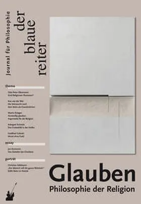 Assmann / Giel / Detel |  Der Blaue Reiter. Journal für Philosophie / Glauben | Buch |  Sack Fachmedien