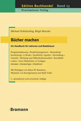 Schickerling / Menche |  Bücher machen | Buch |  Sack Fachmedien