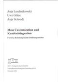 Leschnikowski / Götze / Schmidt |  Mass Customization und Kundenintegration | Buch |  Sack Fachmedien