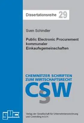 Schindler |  Public Electronic Procurement kommunaler Einkaufsgemeinschaften | Buch |  Sack Fachmedien