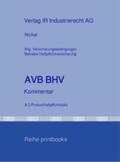Dr. Nickel / Nickel-Fiedler / Nickel |  AVB BHV Kommentar | Buch |  Sack Fachmedien