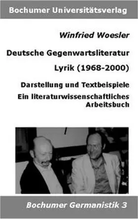 Woesler |  Deutsche Gegenwartsliteratur. Lyrik (1968-2000) | Buch |  Sack Fachmedien