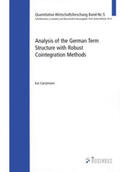 Carstensen |  Analysis of the German Term Structure with Robust Cointegration Methods | Buch |  Sack Fachmedien