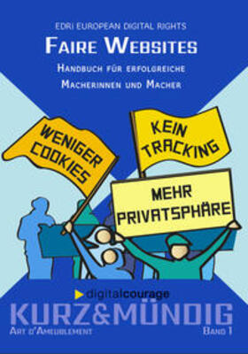 EDRi European Digital Rights / Digitalcourage e. V. / Peris | Faire Websites | Buch | 978-3-934636-25-5 | sack.de