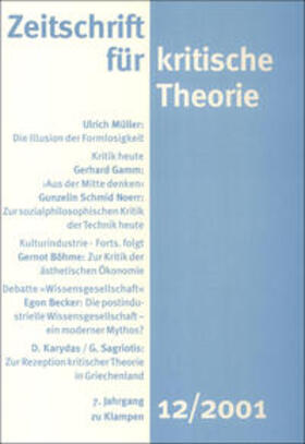 Schweppenhäuser / Bock / Kramer |  Zeitschrift für kritische Theorie 12 | Buch |  Sack Fachmedien