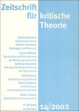 Kramer / Schweppenhäuser / Bock |  Zeitschrift für kritische Theorie 14 | Buch |  Sack Fachmedien